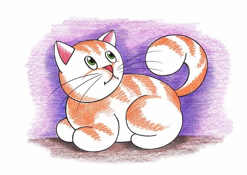 Кот рисунок цветной. Кошка рисунок. Домашний питомец рисунок. Рисование кошки. Кошка для рисования для детей.