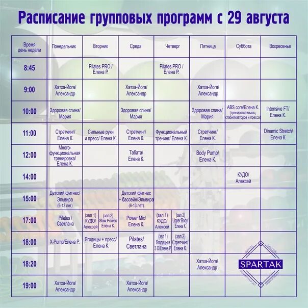 Расписание групповых программ. Расписание групповых программ для детей 6-7 английский язык. Расписание бассейна александров