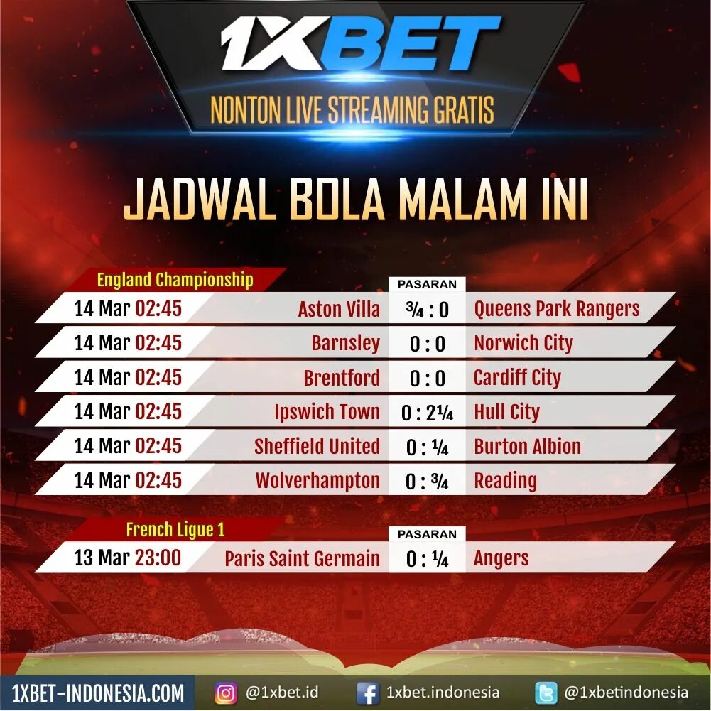 Live streaming bola malam