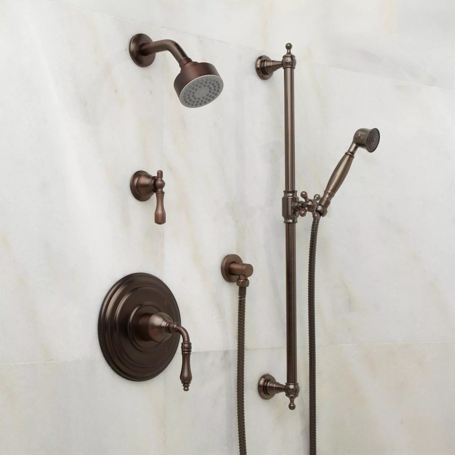 Shower head Oil RUBBED Bronze. Shower system