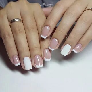 Френч белый короткие