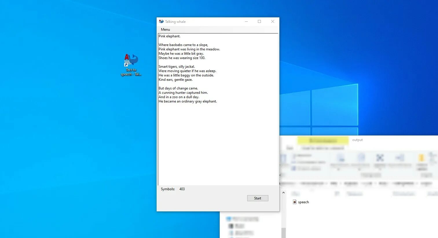 Talking key