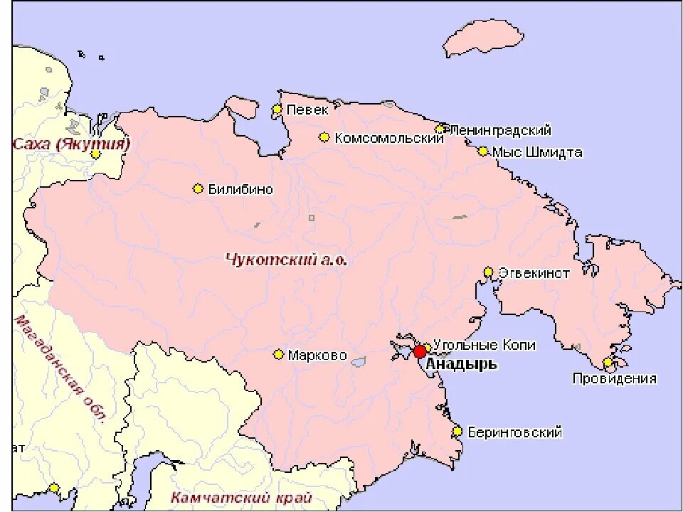 Код анадыря. Чукотский автономный округ на карте. Столица Чукотского автономного округа на карте. Чукотский автономный округ Билибино на карте. Чукотский автономный округ расположение.