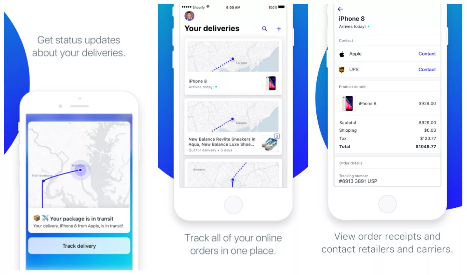 Track details. Delivery track. Order tracking app. Shopify Phone. Your track.