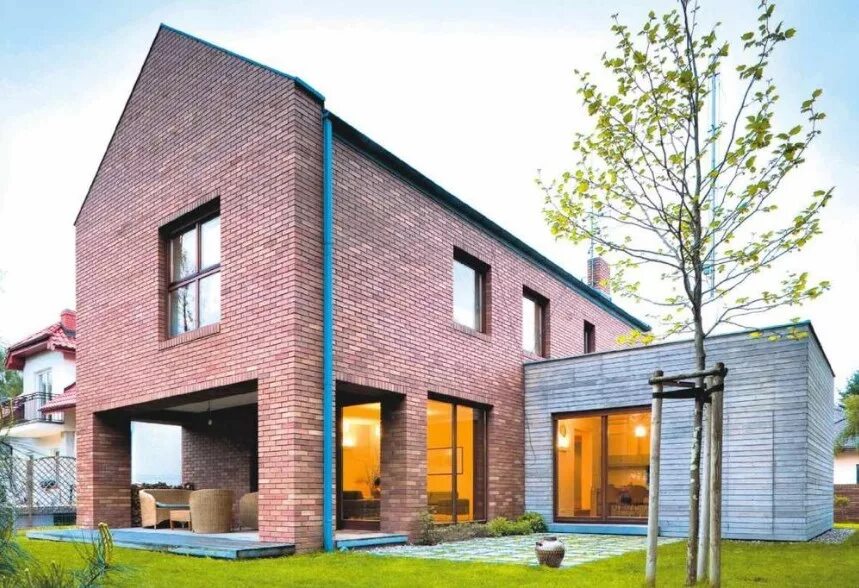 Дом из кирпича управление. Барн хаусы barn house кирпичный. barn house из кирпича. барнхаус фасад клинкер. барнхаус с клинкерным кирпичом.
