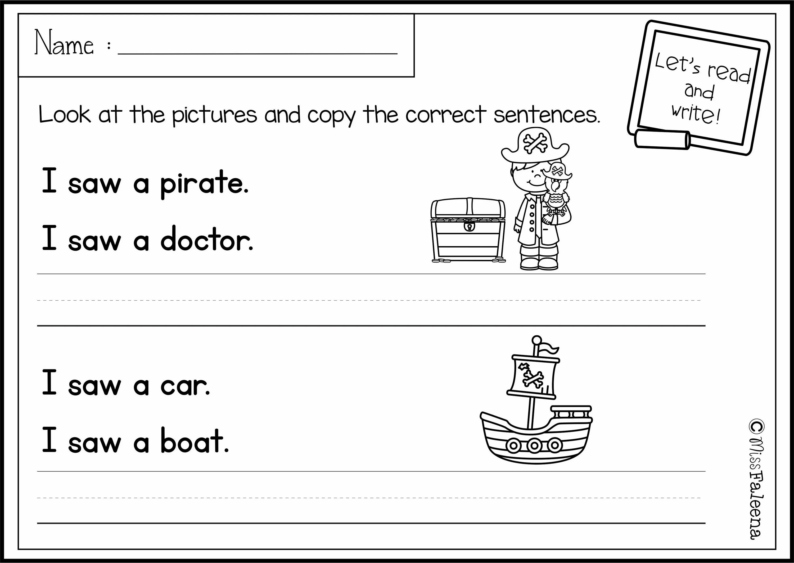 Writing sentences. Miss Faleena writing Practice. Pre writing Worksheets. Copy the Tracing. Write sentences about the pictures