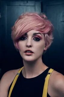 Short pink hair