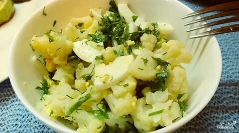 Капуста с отварным яйцом