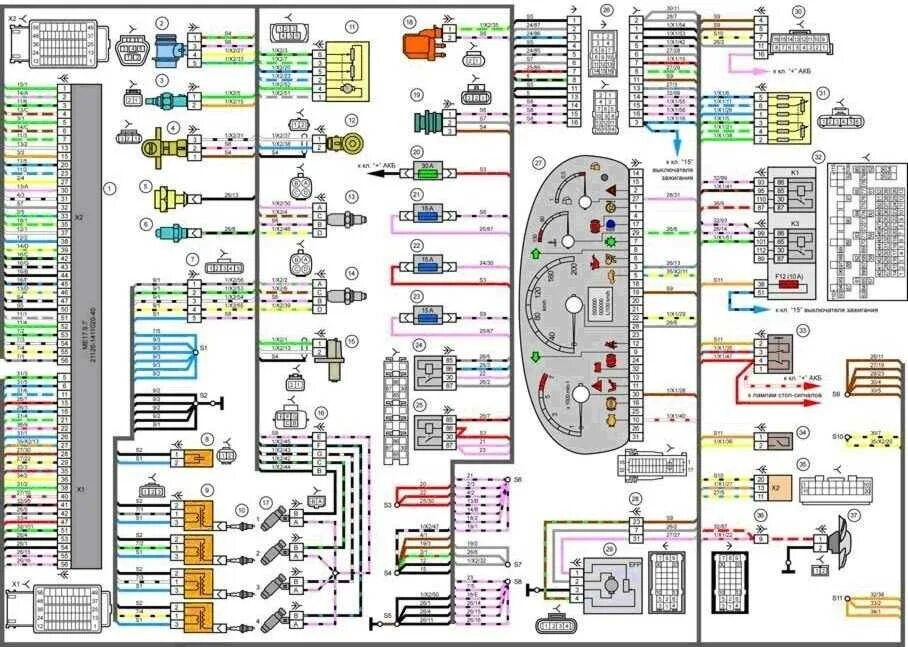 Проводка ваз приора. Схема электрооборудования ВАЗ 2170 Приора. Схема электропроводки ВАЗ 2170 Приора. Электрическая схема ВАЗ Приора 2170.
