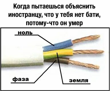 Синий и белый провод какой фаза