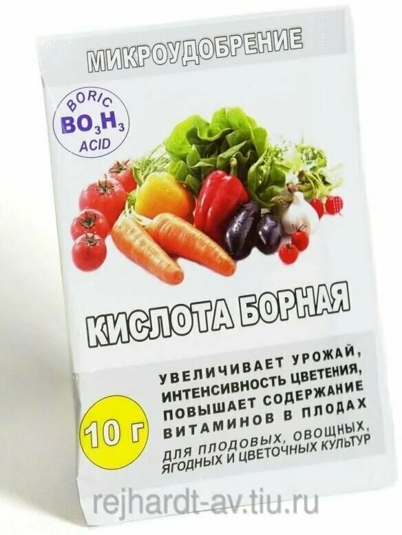 Опрыскивание деревьев борной кислотой во время цветения