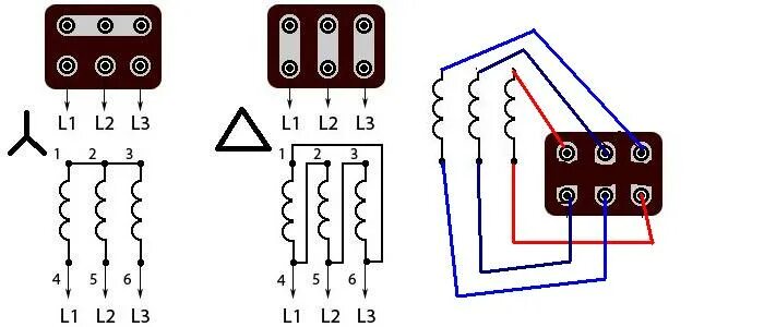 Соединение треугольник электродвигателя. Схема подключения электродвигателя звезда треугольник. Подключение трёхфазного электродвигателя звездой схема. Схема включения трехфазного двигателя звезда треугольник. Схема подключения мотора звезда треугольник.