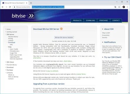 Windows ssh server