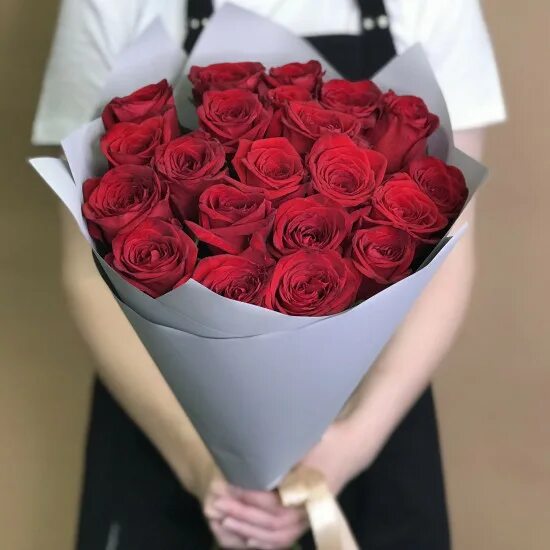 21 роза как будет выглядеть 11 белых роз в крафте, Цветы Уфа, Уфимский район, Башкортостан, Россия, купить п