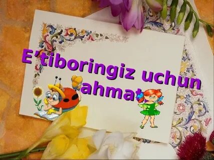 Etiboringiz uchun rahmat foto