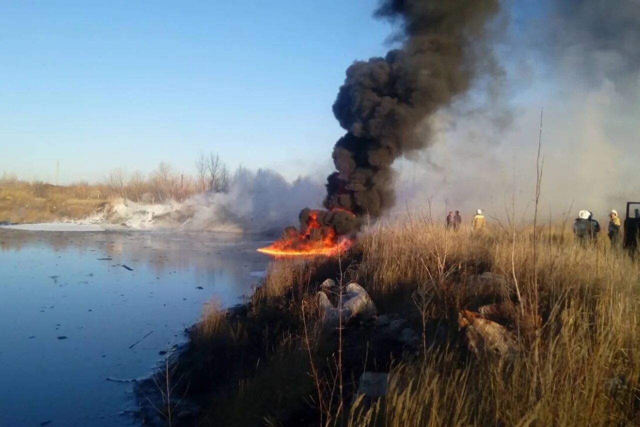 Пожар в озерах