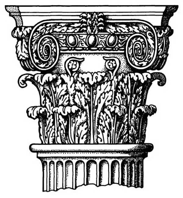 Коринфский и композитный ордер. Римско Коринфский ордер Капитель. Древний Рим композитный ордер. Композитный ордер древней Греции.