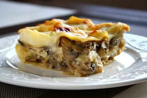 Лазанья с грибами