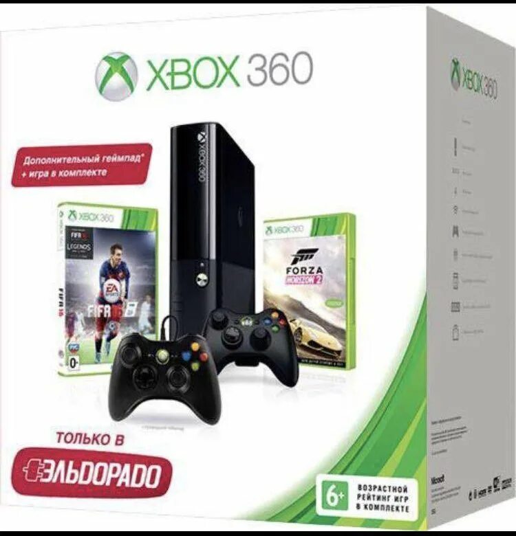 Эльдорадо купить приставку. Игровая приставка Xbox 360, 500 ГБ, Forza Horizon 2 + Forza 4. Хбокс 360 Эльдорадо. Приставка Xbox 360 характеристики. Самый дешевый Xbox 360.