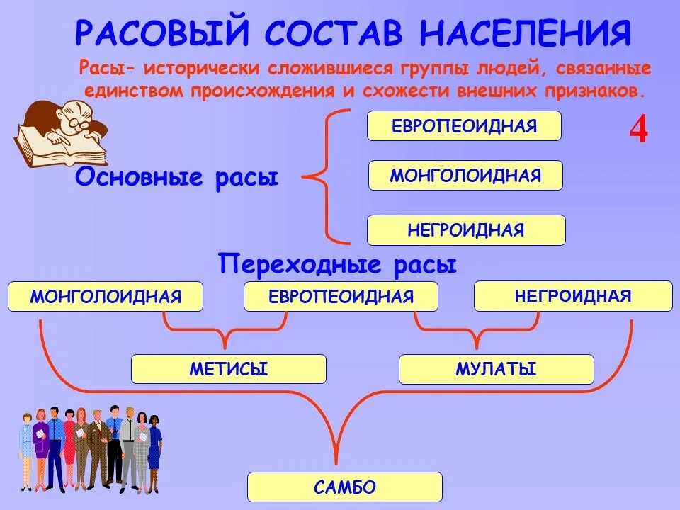 Расы человека количество. Расовый состав. Схема по расам человечества. Расовый Этнический и религиозный состав населения.