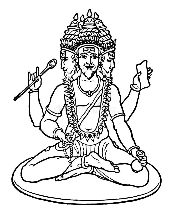 Брахма Бог древней Индии. Древняя Индия Брахма. Брахма Бог древней Индии рисунок. Бог Брахма в Индии нарисовать.