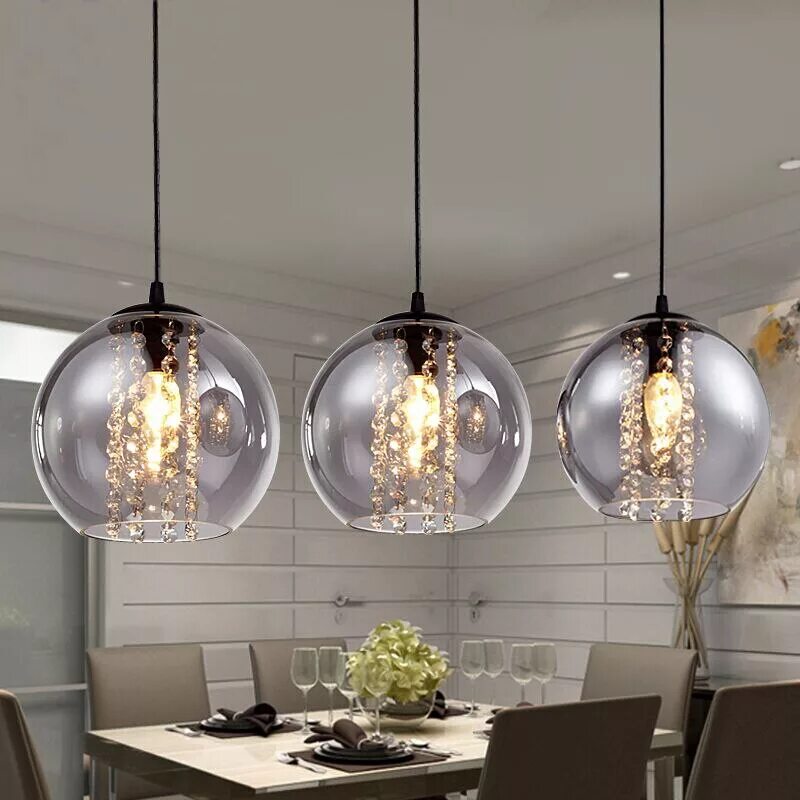 Crystal pendant lamp. Светильник modern glass pendant. modern ceiling light подвесной светильник. светильник selene glass ball ceiling lights. подвес crystall e27 lamp modern pendant lights dini.