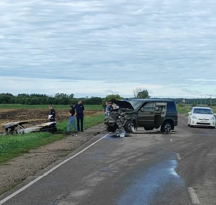 ДТП В Тамбовке Амурской области. Автомобиль на дороге. 18 августа 2014