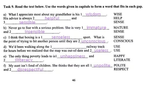 Read the text below and choose. Английский задание 5 complete the sentences with the words given below. use the words capitals. use the words in brackets to form words that fit the spaces ответы. use the words in capitals to form a word that fits in the space in the same line ответы..