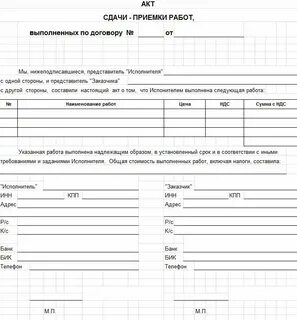 Сдача заказчику выполненных строительных работ