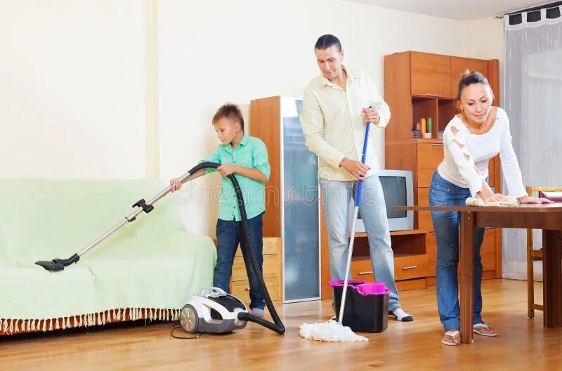 Helping with housework