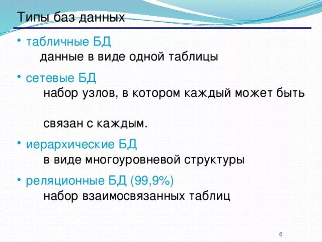 Базы данных. Система управления базами данных