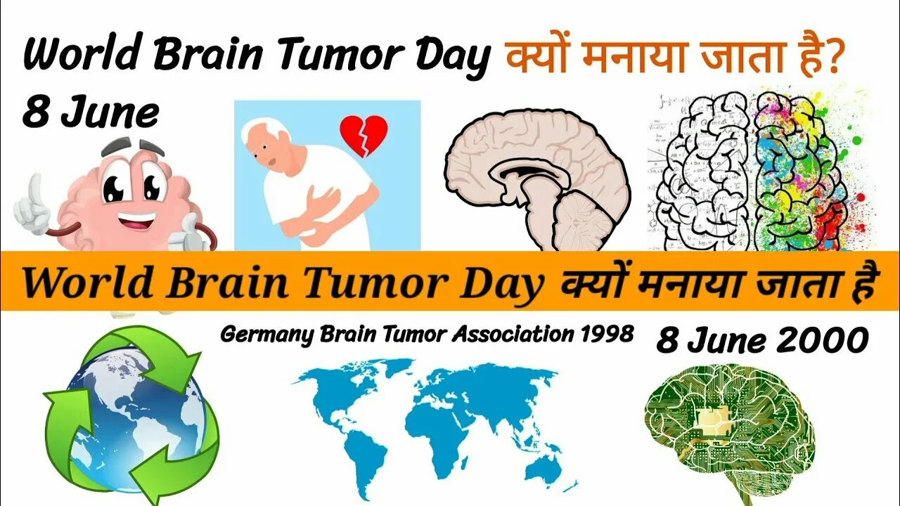 Brain tumor Day. World Brain Day. Google and the World Brain.