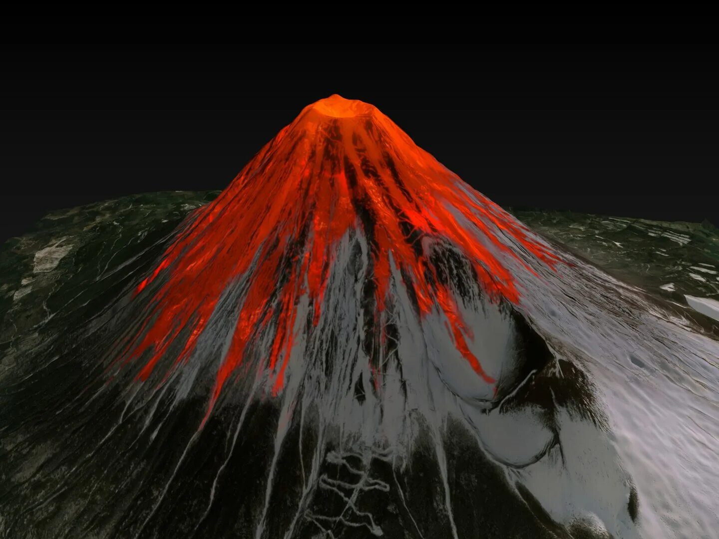 Вулкан 3 д. Volcano 3d. макет вулкана. вулкан 3d модель. извержение вулкана.