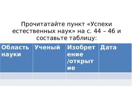 Успехи естественных