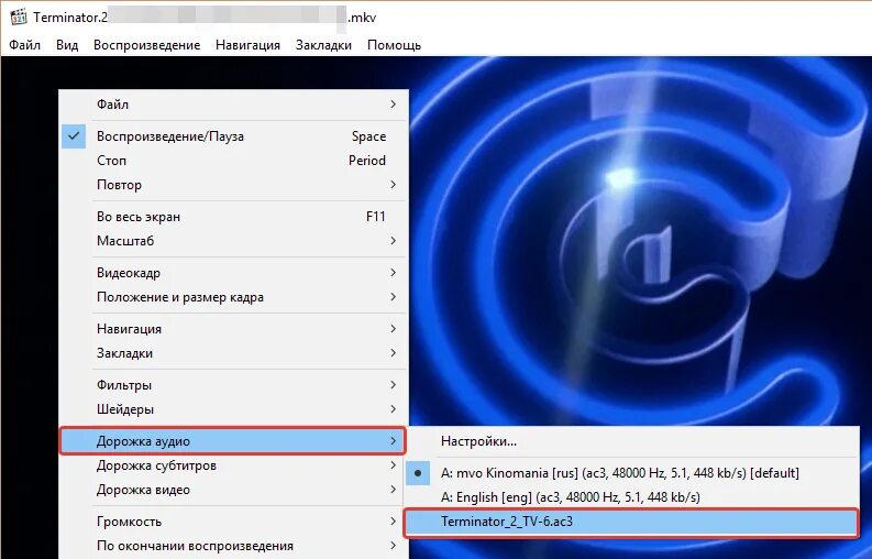 Как выбрать звуковую. Переключить звуковую дорожку windows media player. изменить озвучку в windows media. как включить русскую звуковую дорожку. windows media player 12 как выбрать звуковую дорожку.