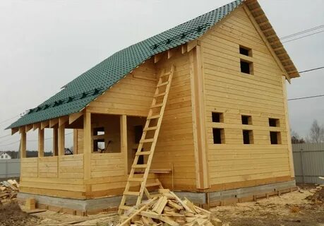 Бруса под усадку