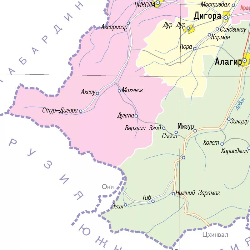 Осетия столица на карте. Карта РСО-Алания. Северная Осетия на карте. Северная Осетия-Алания на карте.