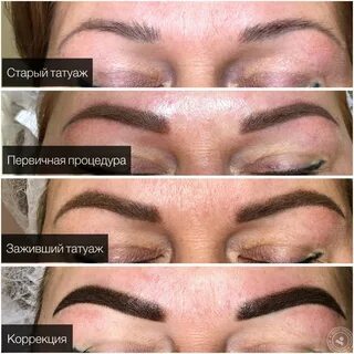 Брови после напыления по дням как выглядят