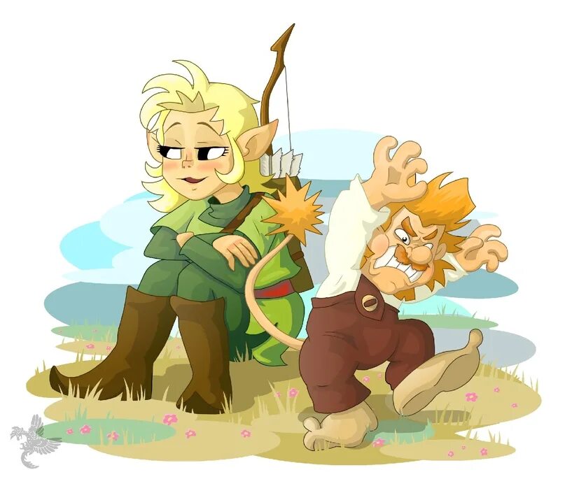 Ролли и эльф. Милли из ролли и эльф. ролли и эльф арт.