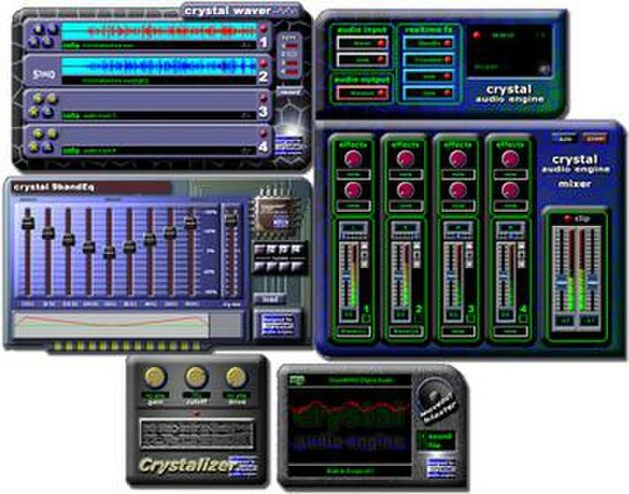 Kristal Audio engine. Кристаллы в интерфейсе. Интерфейс Crystal. Crystal Audio Studio 1.