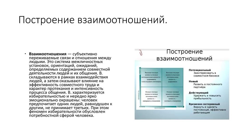 Особенности построения групп. Построение взаимоотношений. Построение межличностных отношений. Построение партнерских отношений. Построение отношений с людьми.