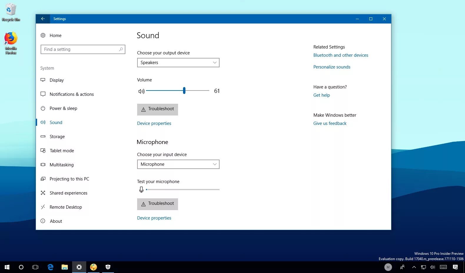 Windows 10 pro звук. Sound settings. Windows 10 settings. Звук виндовс 10.