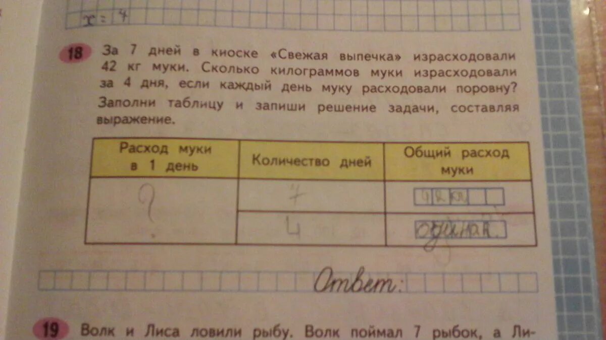 В детский сад привезли 20 кг. Задача за 2 дня израсходовали несколько. В столовой 5 днейрасходавали. В столовой за 2 дея тзрасходовади 70 кг муки из одинаковых пакетов. Краткая запись в столовой за два дня израсходовали.