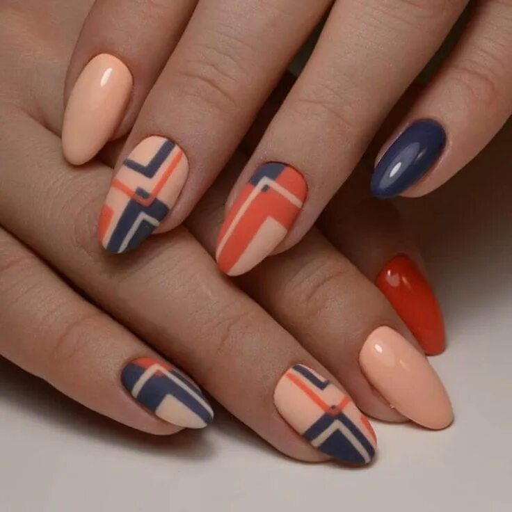 Best blue nails Stylish nails, Almond nails designs, Fun nails
