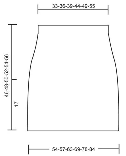 выкройка трикотажной юбки