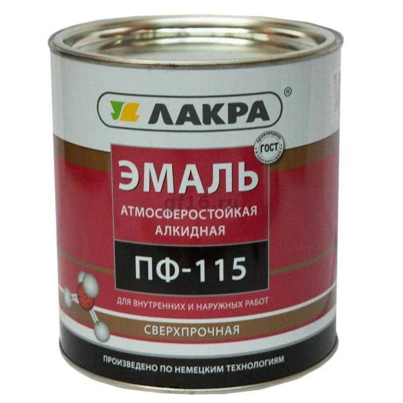Можно ли красить краской пф 115. Краска лакра пф-115, 2.6. расход эмали пф-115 на 1м2. нормы расхода эмали пф-115. пф-115 эмаль расход на м2 по металлу.