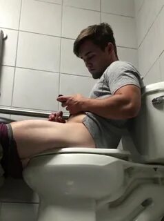 Very cute guy caught jerking off in stall (no cum) - ThisVid.com.