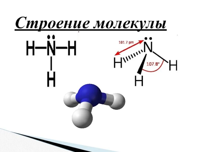 Строение молекулы. Структура молекулы. Линейное строение молекулы. Строение молекулы аммиака.