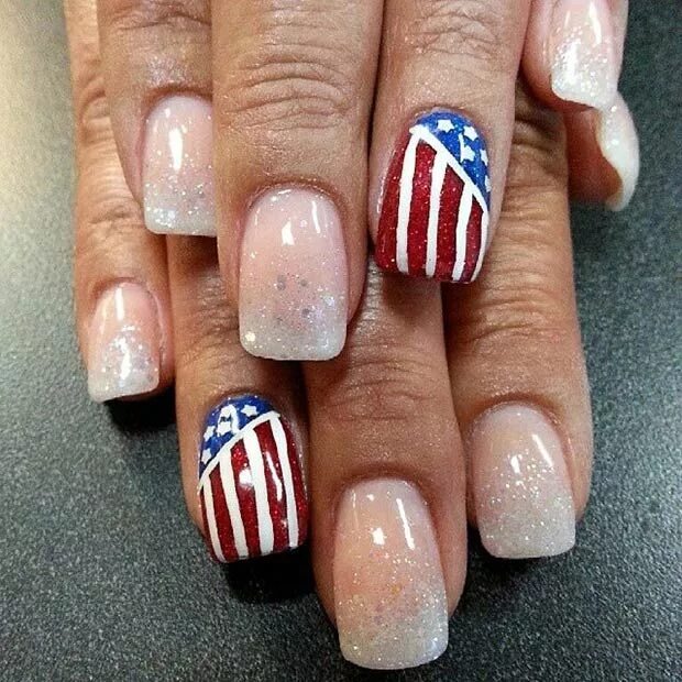 4th of July nail designs Few Amazing Ideas 4th of july nails, July nails, Nail a
