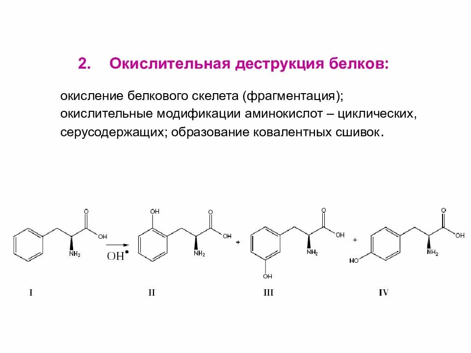 Модификация аминокислот